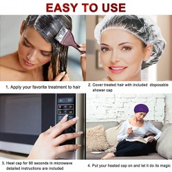  Deep Conditioning Microwavable Cap - black 